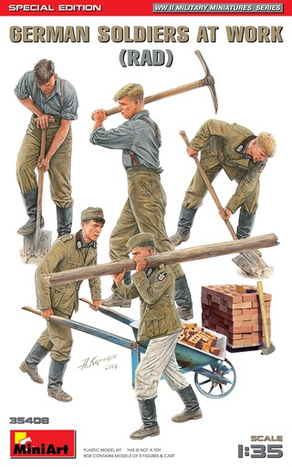 [ MINIART35408 ] Miniart German Soldiers At Work (RAD) 1/35