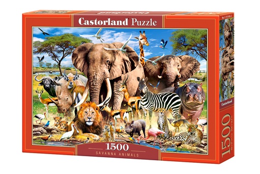 [ CASTOR151950 ] Castorland puzzle Savanna Animals (1500 stukjes)