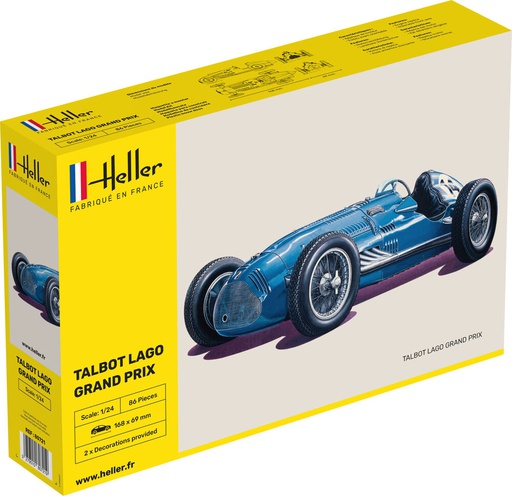 [ HE80721 ] Heller Talbot lago grand prix 1/24