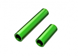 [ TRX-9752-GRN ] Traxxas Driveshafts, center, female, 6061-T6 aluminum (green-anodized) (front & rear) (for use with #9751 metal center driveshafts) - TRX9752-GRN