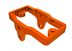 [ TRX-9739-ORNG ] Traxxas  Servo mount, 6061-T6 aluminum (orange-anodized) - TRX9739-orng