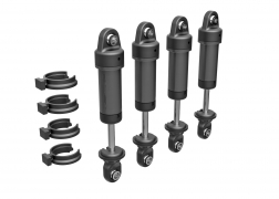[ TRX-9764-GRAY ] Traxxas  Shocks, GTM, 6061-T6 aluminum (dark titanium-anodized) (fully assembled w/o springs) (4) - TRX9764-gray
