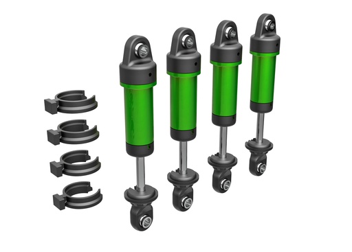 [ TRX-9764-GRN ] Traxxas  Shocks, GTM, 6061-T6 aluminum (green-anodized) (fully assembled w/o springs) (4) - TRX9764-grn