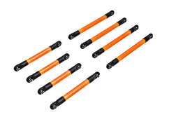 [ TRX-9749-ORNG ] Traxxas  Suspension link set, 6061-T6 aluminum (orange-anodized) (includes 5x53mm front lower links (2), 5x46mm front upper links (2), 5x68mm rear lower or upper links (4)) - TRX9749orng