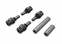 [ TRX-9751-GRAY ] Traxxas  Driveshafts, center, male (steel) (4)/ driveshafts, center, female, 6061-T6 aluminum (dark titanium-anodized) (front & rear)/ 1.6x7mm BCS (with threadlock) (4) - TRX9751gray
