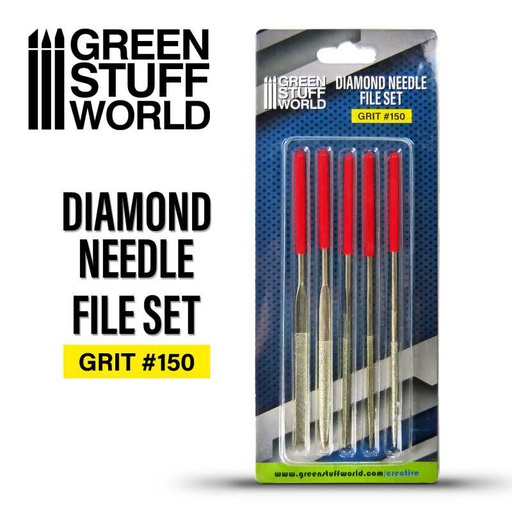 [ GSW1034 ] Green stuff world Diemond needle file set ( grit 150)