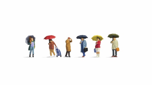 [ NO15523 ] Mensen in de Regen