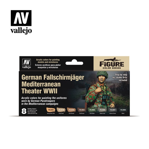 [ VAL70188 ] Vallejo German Fallschirmjäger Mediterranean Theater WWII