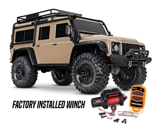 [ TRX-82056-84SAND ] Traxxas Land Rover Defender crawler with winch (SAND color)