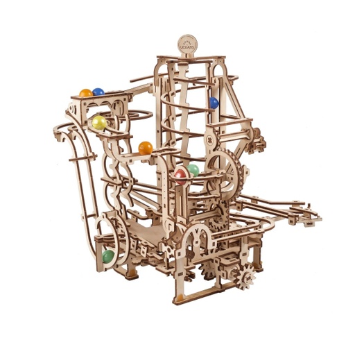 [ UGEARS4820184121492 ] Ugears knikkerbaan / Marble run #4 "Spiral Hoist"