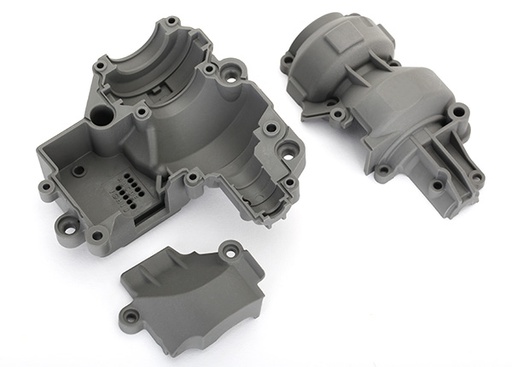 [ TRX-8591 ] Traxxas Gearbox housing (includes upper housing, lower housing, & gear cover) - trx8591