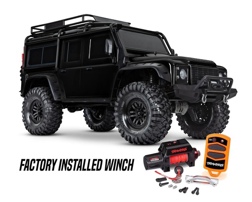 [ TRX-82056-84BLK ] Traxxas Land Rover Defender crawler with winch Black
