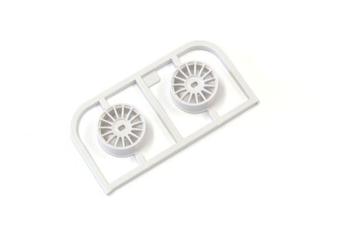 [ KMDH-100W-N0 ] Kyosho WHEELS SET WHITE MINI-Z AWD - NARROW 0 OFFSET (2)