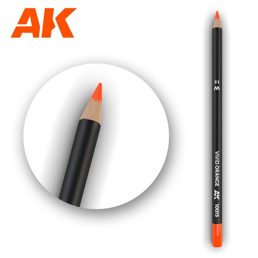 [ AK10015 ] Ak-interactive Weathering pencils Watercolor Pencil Vivid Orange 