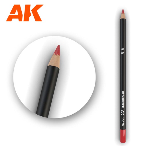 [ AK10020 ] Ak-interactive Weathering pencils Watercolor Pencil Red Primer 