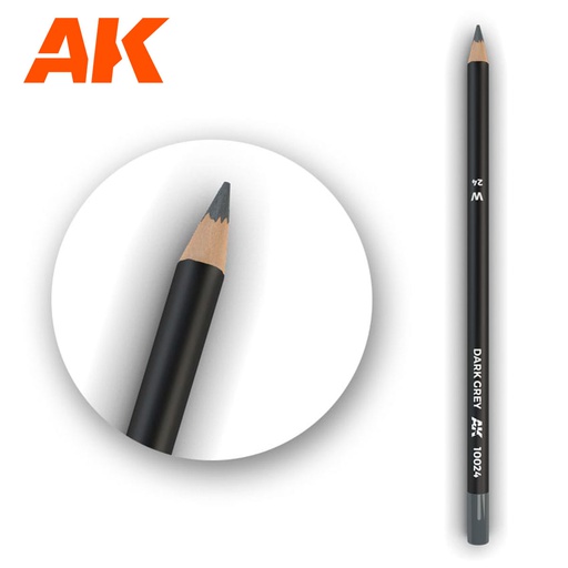 [ AK10024 ] Ak-interactive Weathering pencils Watercolor Pencil Dark Grey 