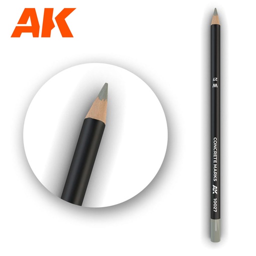 [ AK10027 ] Ak-interactive Weathering pencils Watercolor Pencil Concrete Marks 
