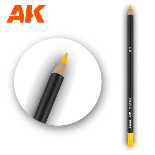 [ AK10032 ] Ak-interactive Weathering pencils Watercolor Pencil Yellow