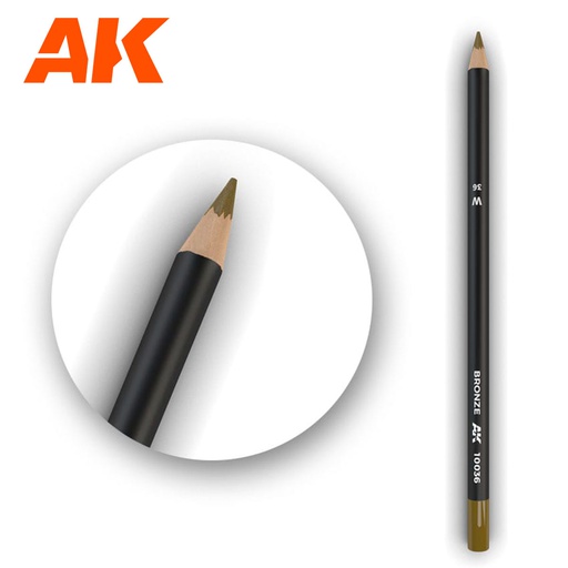 [ AK10036 ] Ak-interactive Weathering pencils Watercolor Pencil Bronze