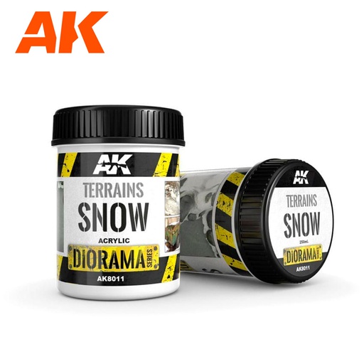 [ AK8011 ] Ak-interactive Dioramas TERRAINS SNOW - 250ml (Acrylic)
