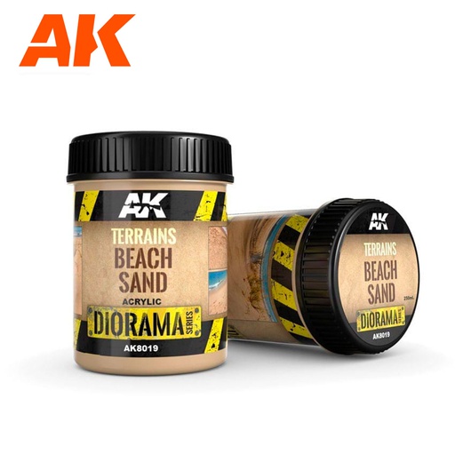 [ AK8019 ] Ak-interactive Dioramas TERRAINS BEACH SAND - 250ml (Acrylic)