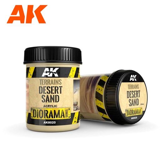 [ AK8020 ] Ak-interactive Dioramas TERRAINS DESERT SAND - 250ml (Acrylic)
