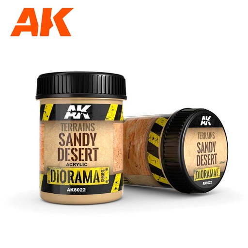 [ AK8022 ] Ak-interactive Dioramas TERRAINS SANDY DESERT - 250ml (Acrylic)