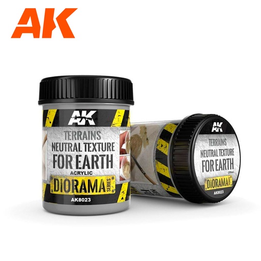 [ AK8023 ] Ak-interactive Dioramas TERRAINS NEUTRAL TEXTURE - 250ml (Acrylic)