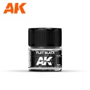 [ AKRC001 ] Ak-interactive Real Colors Flat Black 10ml
