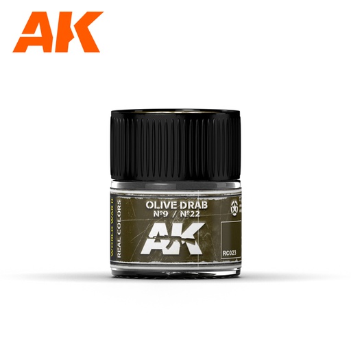 [ AKRC023 ] Ak-interactive Real Colors Olive Drab Nº9/Nº22 10ml