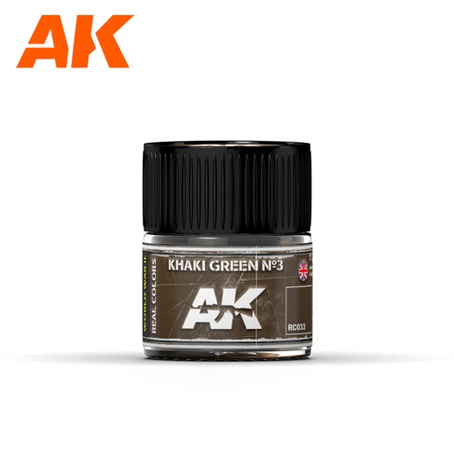 [ AKRC033 ] Ak-interactive Real Colors Khaki Green Nº3  10ml
