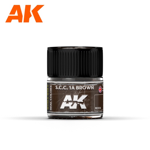 [ AKRC034 ] Ak-interactive Real Colors S.C.C. 1A Brown  10ml