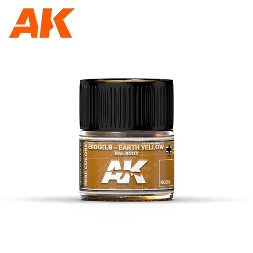 [ AKRC064 ] Ak-interactive Real Colors Erdgelb-Earth Yellow RAL 8002  10ml