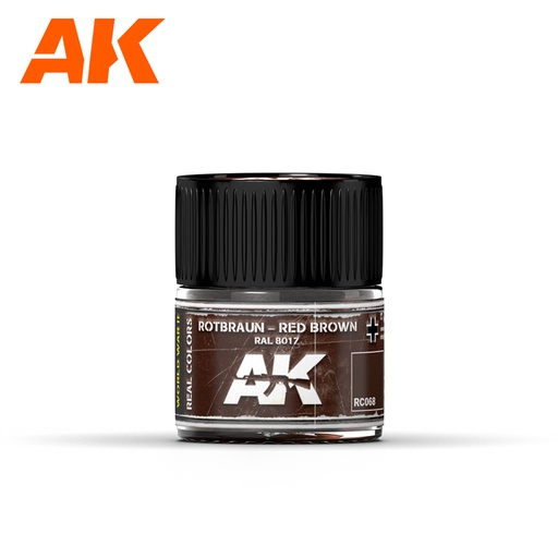 [ AKRC068 ] Ak-interactive Real Colors Rotbraun-Red Brown RAL 8017  10ml