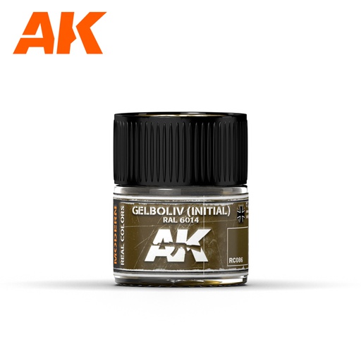 [ AKRC086 ] Ak-interactive Real Colors Gelboliv (Initial)  RAL 6014  10ml