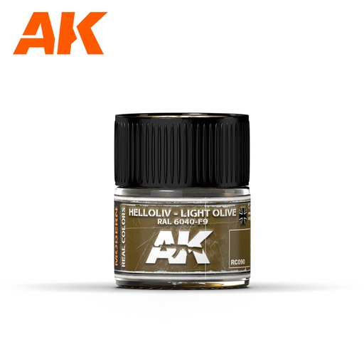 [ AKRC090 ] Ak-interactive Real Colors Helloliv-Light Olive RAL 6040-F9  10ml