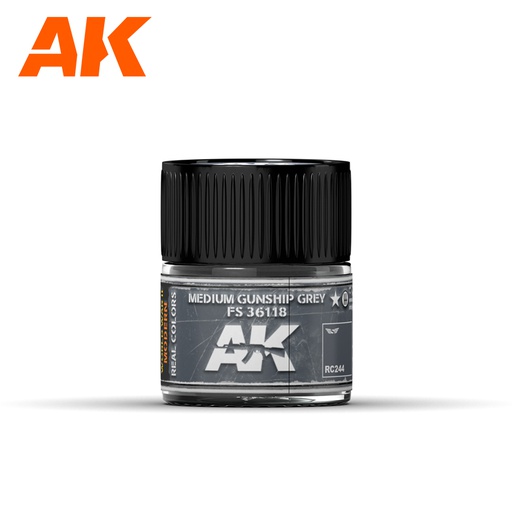 [ AKRC244 ] Ak-interactive Real Colors Medium Gunship Grey FS 36118 10ml