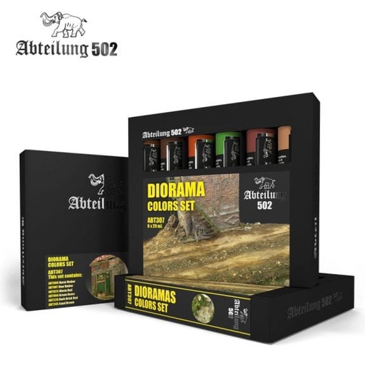 [ AKABT307 ] Ak-interactive Abteilung 502 Diorama colors set