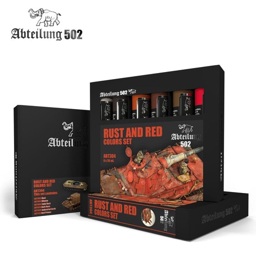 [ AKABT304 ] Ak-interactive Abteilung 502 rust and red colors set