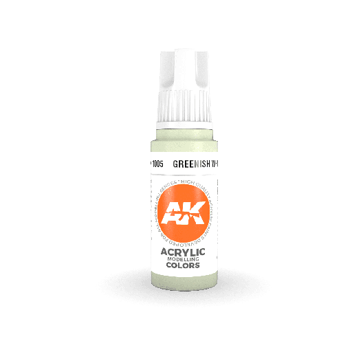[ AK11005 ] Ak-interactive Acrylics 3GEN Greenish White 18ml