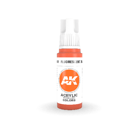 [ AK11081 ] Ak-interactive Acrylics 3GEN Fluorescent Orange 17ml