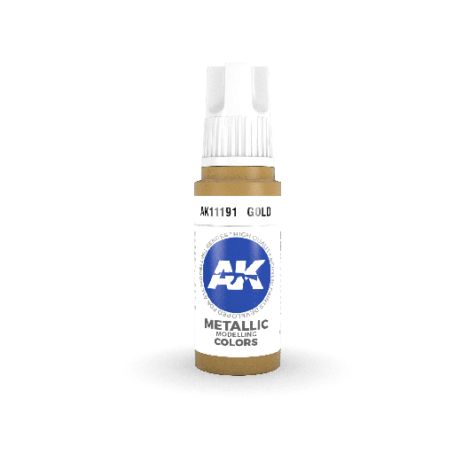 [ AK11191 ] Ak-interactive Acrylics 3GEN Gold 17ml