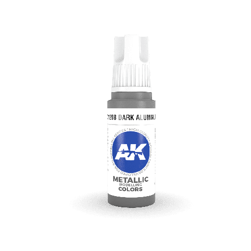 [ AK11208 ] Ak-interactive Acrylics 3GEN Dark Aluminium 17ml