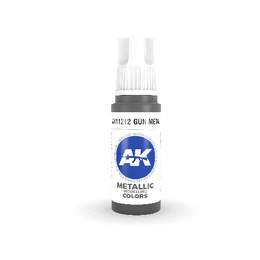 [ AK11212 ] Ak-interactive Acrylics 3GEN Gun Metal 17ml