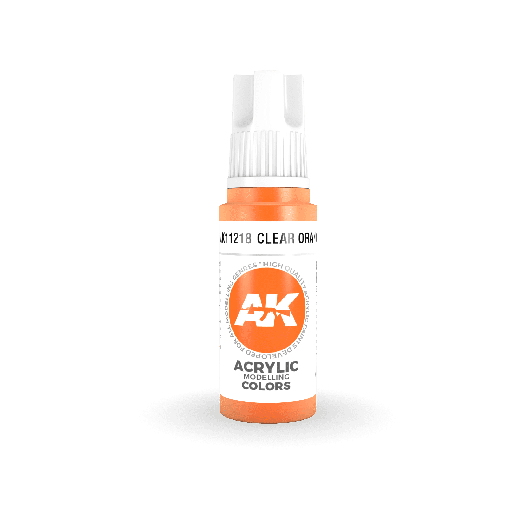 [ AK11218 ] Ak-interactive Acrylics 3GEN Clear Orange 17ml