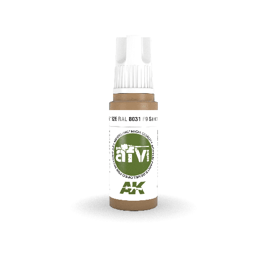 [ AK11326 ] Ak-interactive Acrylics 3GEN RAL 8031 F9 Sandbraun 18ml