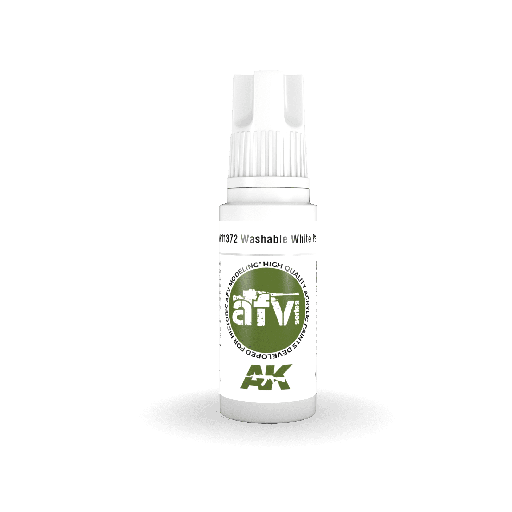 [ AK11372 ] Ak-interactive Acrylics 3GEN Washable White Paint