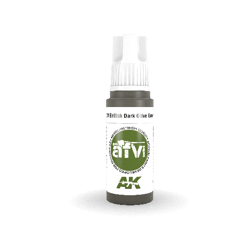 [ AK11381 ] Ak-interactive Acrylics 3GEN British Dark Olive Green PFI