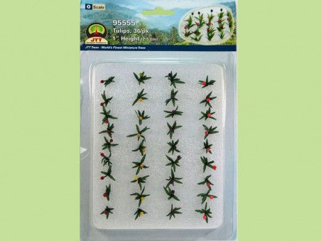 [ JTT95555 ] JTT 1" Tulips 36 pcs  schaal O  1/48
