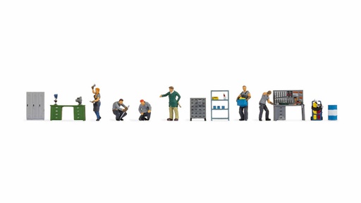 [ NO16250 ] Figuren Set " Werkplaats "